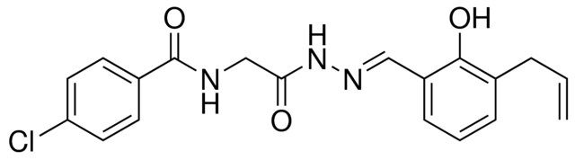 N-(2-(2-(3-ALLYL-2-HYDROXYBENZYLIDENE)HYDRAZINO)-2-OXOETHYL)-4-CHLOROBENZAMIDE