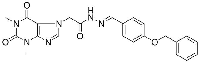 N'-{(E)-[4-(BENZYLOXY)PHENYL]METHYLIDENE}-2-(1,3-DIMETHYL-2,6-DIOXO-1,2,3,6-TETRAHYDRO-7H-PURIN-7-YL)ACETOHYDRAZIDE