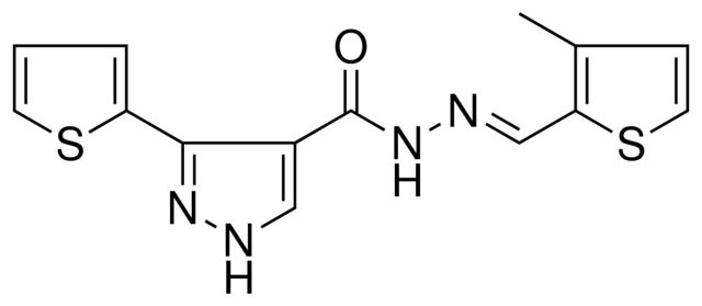 N'-[(E)-(3-METHYL-2-THIENYL)METHYLIDENE]-3-(2-THIENYL)-1H-PYRAZOLE-4-CARBOHYDRAZIDE