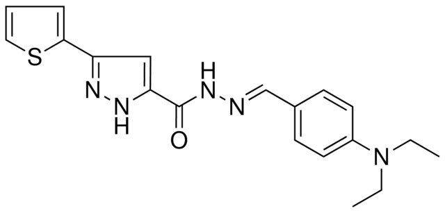 N'-{(E)-[4-(DIETHYLAMINO)PHENYL]METHYLIDENE}-3-(2-THIENYL)-1H-PYRAZOLE-5-CARBOHYDRAZIDE