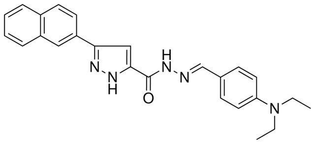 N'-{(E)-[4-(DIETHYLAMINO)PHENYL]METHYLIDENE}-3-(2-NAPHTHYL)-1H-PYRAZOLE-5-CARBOHYDRAZIDE