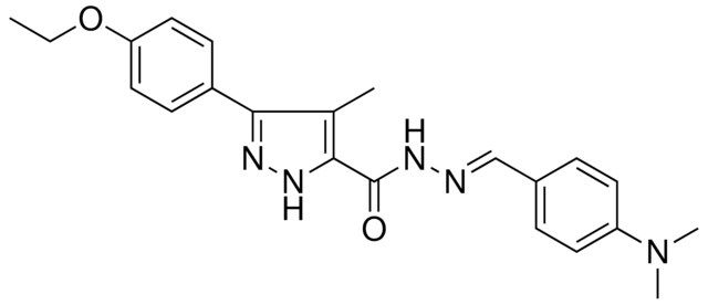 N'-{(E)-[4-(DIMETHYLAMINO)PHENYL]METHYLIDENE}-3-(4-ETHOXYPHENYL)-4-METHYL-1H-PYRAZOLE-5-CARBOHYDRAZIDE