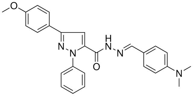 N'-{(E)-[4-(DIMETHYLAMINO)PHENYL]METHYLIDENE}-3-(4-METHOXYPHENYL)-1-PHENYL-1H-PYRAZOLE-5-CARBOHYDRAZIDE