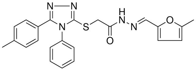 N'-[(E)-(5-METHYL-2-FURYL)METHYLIDENE]-2-{[5-(4-METHYLPHENYL)-4-PHENYL-4H-1,2,4-TRIAZOL-3-YL]SULFANYL}ACETOHYDRAZIDE