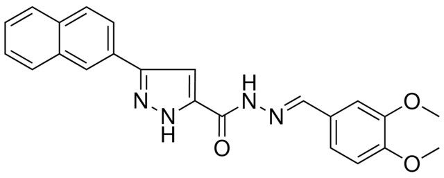 N'-[(E)-(3,4-DIMETHOXYPHENYL)METHYLIDENE]-3-(2-NAPHTHYL)-1H-PYRAZOLE-5-CARBOHYDRAZIDE