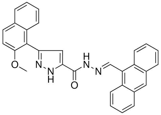 N'-[(E)-9-ANTHRYLMETHYLIDENE]-3-(2-METHOXY-1-NAPHTHYL)-1H-PYRAZOLE-5-CARBOHYDRAZIDE