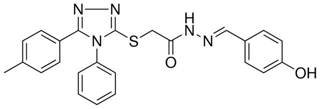 N'-[(E)-(4-HYDROXYPHENYL)METHYLIDENE]-2-{[5-(4-METHYLPHENYL)-4-PHENYL-4H-1,2,4-TRIAZOL-3-YL]SULFANYL}ACETOHYDRAZIDE