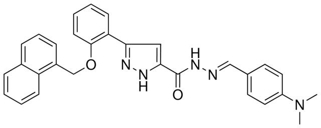 N'-{(E)-[4-(DIMETHYLAMINO)PHENYL]METHYLIDENE}-3-[2-(1-NAPHTHYLMETHOXY)PHENYL]-1H-PYRAZOLE-5-CARBOHYDRAZIDE