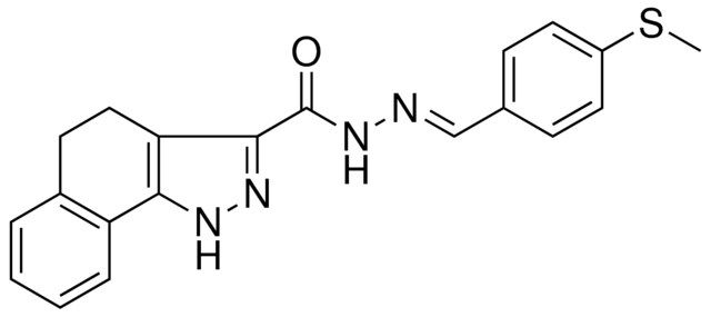 N'-{(E)-[4-(METHYLSULFANYL)PHENYL]METHYLIDENE}-4,5-DIHYDRO-1H-BENZO[G]INDAZOLE-3-CARBOHYDRAZIDE