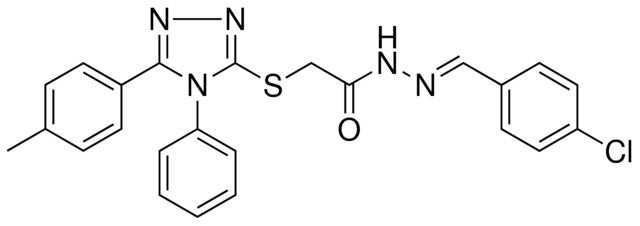 N'-[(E)-(4-CHLOROPHENYL)METHYLIDENE]-2-{[5-(4-METHYLPHENYL)-4-PHENYL-4H-1,2,4-TRIAZOL-3-YL]SULFANYL}ACETOHYDRAZIDE