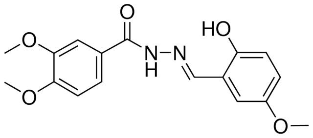 N'-(2-HYDROXY-5-METHOXYBENZYLIDENE)-3,4-DIMETHOXYBENZOHYDRAZIDE