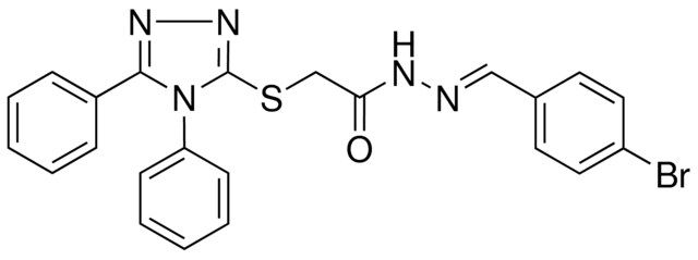 N'-[(E)-(4-BROMOPHENYL)METHYLIDENE]-2-[(4,5-DIPHENYL-4H-1,2,4-TRIAZOL-3-YL)SULFANYL]ACETOHYDRAZIDE