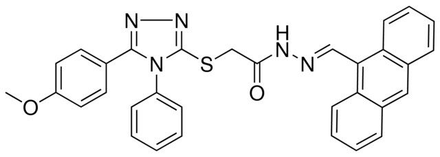 N'-[(E)-9-ANTHRYLMETHYLIDENE]-2-{[5-(4-METHOXYPHENYL)-4-PHENYL-4H-1,2,4-TRIAZOL-3-YL]SULFANYL}ACETOHYDRAZIDE