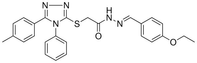 N'-[(E)-(4-ETHOXYPHENYL)METHYLIDENE]-2-{[5-(4-METHYLPHENYL)-4-PHENYL-4H-1,2,4-TRIAZOL-3-YL]SULFANYL}ACETOHYDRAZIDE