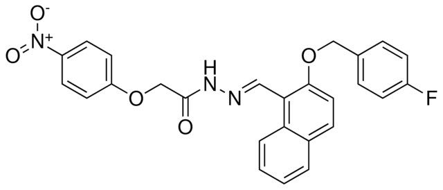 N'-((2-((4-F-BENZYL)OXY)-1-NAPHTHYL)METHYLENE)-2-(4-NITROPHENOXY)ACETOHYDRAZIDE