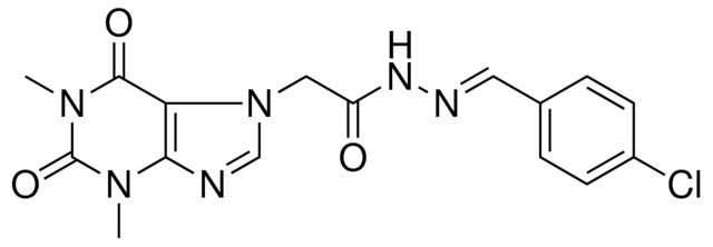 N'-[(E)-(4-CHLOROPHENYL)METHYLIDENE]-2-(1,3-DIMETHYL-2,6-DIOXO-1,2,3,6-TETRAHYDRO-7H-PURIN-7-YL)ACETOHYDRAZIDE