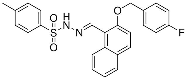 N'-((2-((4-F-BENZYL)OXY)-1-NAPHTHYL)METHYLENE)-4-METHYLBENZENESULFONOHYDRAZIDE