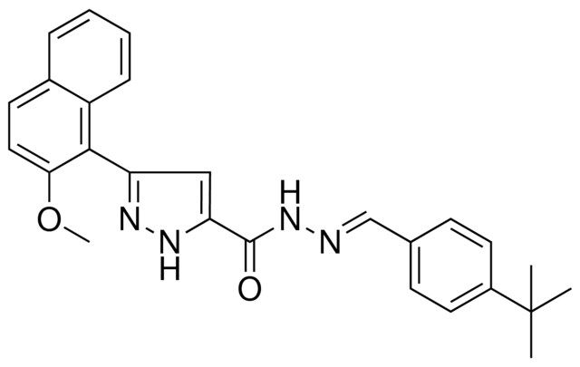 N'-[(E)-(4-TERT-BUTYLPHENYL)METHYLIDENE]-3-(2-METHOXY-1-NAPHTHYL)-1H-PYRAZOLE-5-CARBOHYDRAZIDE