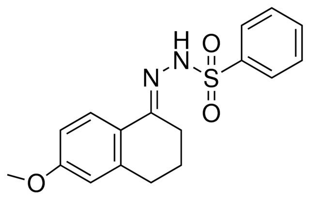 N'-((1E)-6-METHOXY-3,4-DIHYDRO-1(2H)-NAPHTHALENYLIDENE)BENZENESULFONOHYDRAZIDE