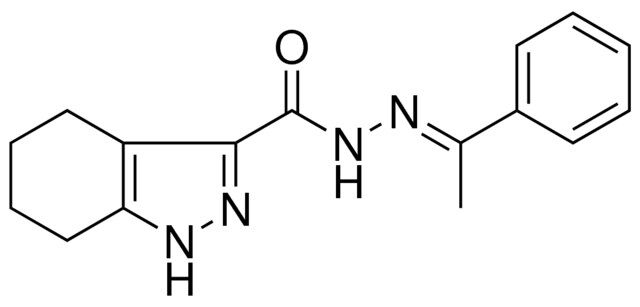 N'-(1-PHENYLETHYLIDENE)-4,5,6,7-TETRAHYDRO-1H-INDAZOLE-3-CARBOHYDRAZIDE