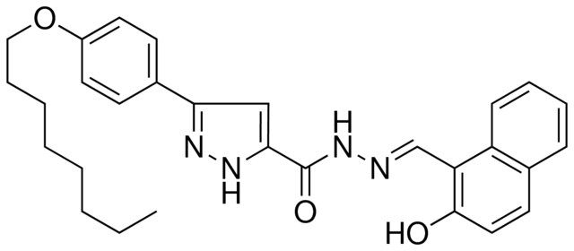 N'-((2-HO-1-NAPHTHYL)METHYLENE)-3-(4-(OCTYLOXY)PH)-1H-PYRAZOLE-5-CARBOHYDRAZIDE