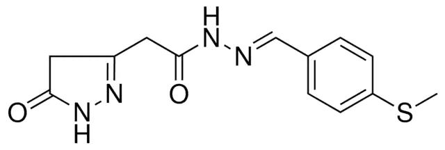 N'-(4-(METHYLTHIO)BENZYLIDENE)2(5-OXO-4,5-DIHYDRO-1H-PYRAZOL-3-YL)ACETOHYDRAZIDE