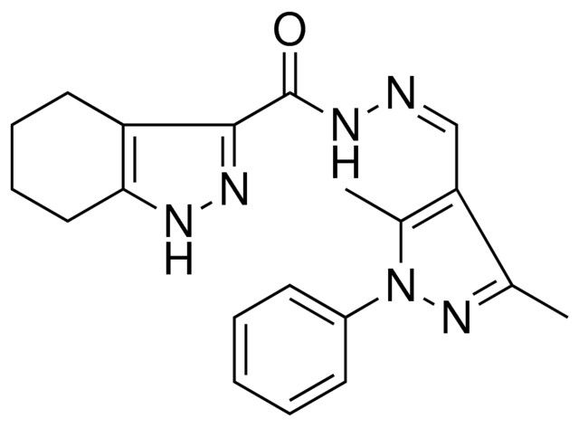 N'-[(Z)-(3,5-DIMETHYL-1-PHENYL-1H-PYRAZOL-4-YL)METHYLIDENE]-4,5,6,7-TETRAHYDRO-1H-INDAZOLE-3-CARBOHYDRAZIDE