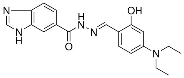 N'-(4-(DIETHYLAMINO)-2-HYDROXYBENZYLIDENE)-1H-BENZIMIDAZOLE-6-CARBOHYDRAZIDE