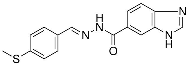 N'-(4-(METHYLTHIO)BENZYLIDENE)-1H-BENZIMIDAZOLE-6-CARBOHYDRAZIDE