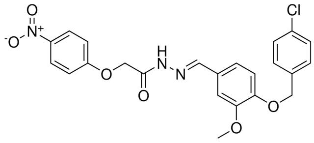 N'-(4-((4-CL-BENZYL)OXY)-3-METHOXYBENZYLIDENE)-2-(4-NITROPHENOXY)ACETOHYDRAZIDE