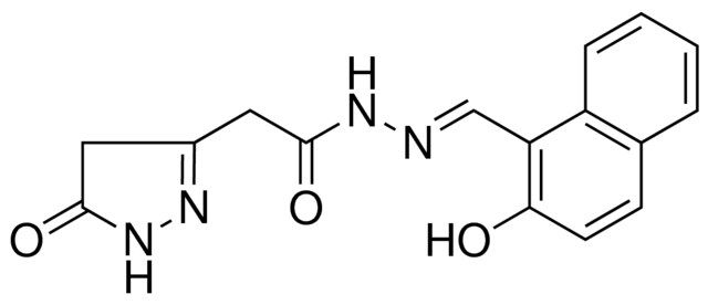 N'((2-HO-1-NAPHTHYL)METHYLENE)2(5-OXO-4,5-DIHYDRO-1H-PYRAZOL-3-YL)ACETOHYDRAZIDE