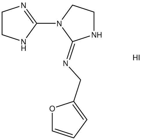 N-[(2E)-1-(4,5-Dihydro-1H-imidazol-2-yl)-2-imidazolidinylidene](2-furyl)methanamine hydroiodide