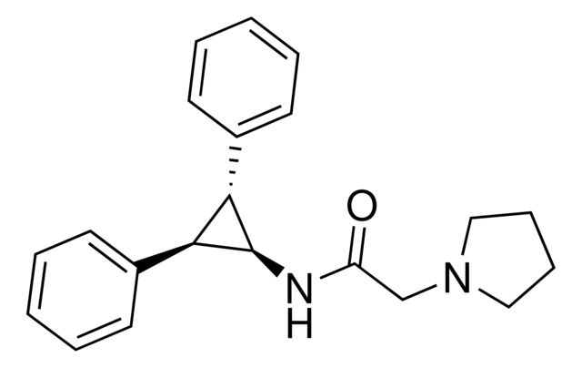 N-[(2R,3R)-2,3-Diphenylcyclopropyl]-2-(1-pyrrolidinyl)acetamide