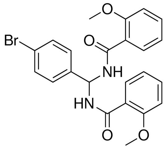 N-{(4-BROMOPHENYL)[(2-METHOXYBENZOYL)AMINO]METHYL}-2-METHOXYBENZAMIDE