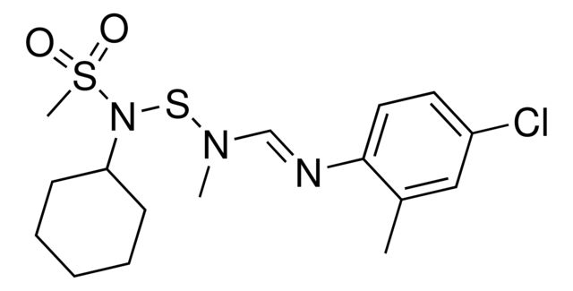 N-{[{(E)-[(4-Chloro-2-methylphenyl)imino]methyl}(methyl)amino]sulfanyl}-N-cyclohexylmethanesulfonamide