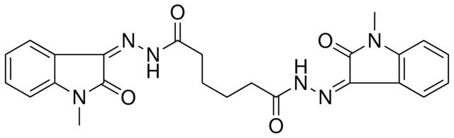 N'(1),N'(6)-BIS[(3Z)-1-METHYL-2-OXO-1,2-DIHYDRO-3H-INDOL-3-YLIDENE]HEXANEDIHYDRAZIDE