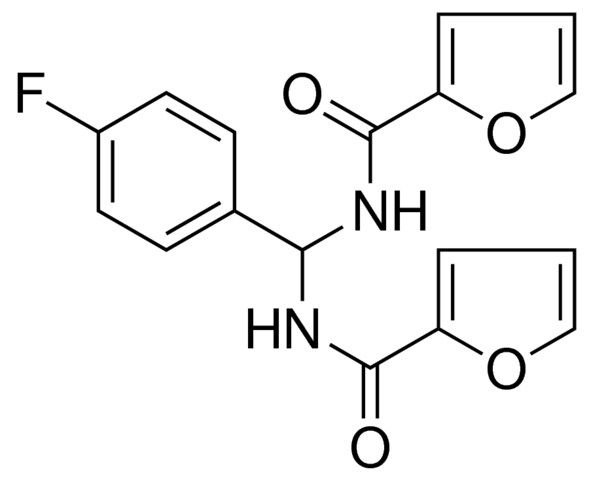 N-[(4-FLUOROPHENYL)(2-FUROYLAMINO)METHYL]-2-FURAMIDE