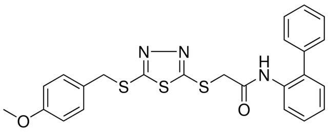 N-[1,1'-BIPHENYL]-2-YL-2-({5-[(4-METHOXYBENZYL)SULFANYL]-1,3,4-THIADIAZOL-2-YL}SULFANYL)ACETAMIDE