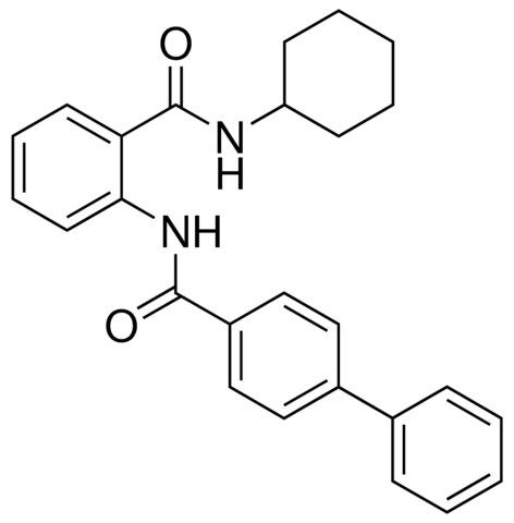 N-[2-[(CYCLOHEXYLAMINO)CARBONYL]PHENYL][1,1'-BIPHENYL]-4-CARBOXAMIDE