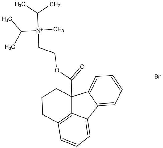 N-{2-[(5,6-dihydro-6a(4H)-fluoranthenylcarbonyl)oxy]ethyl}-N-isopropyl-N-methyl-2-propanaminium bromide