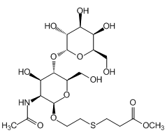 Carbomethoxyethylthioethyl 2-acetamido-2-deoxy-4-O-(-D-galactopyranosyl)--D-glucopyranoside