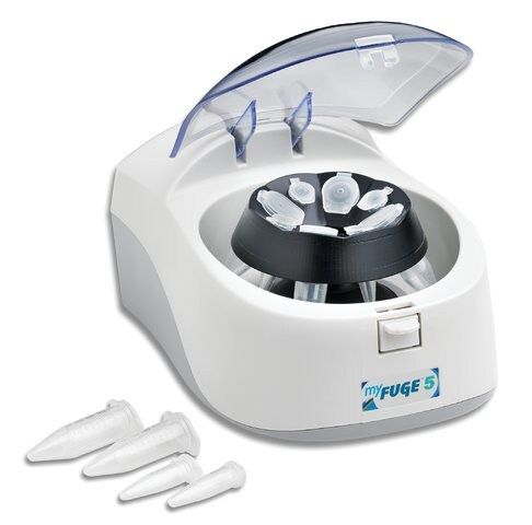 MyFuge<sup>TM</sup> 5 Microcentrifuge with combination rotor for 4 x 5 mL and 4 x 1.5/2.0 mL tubes