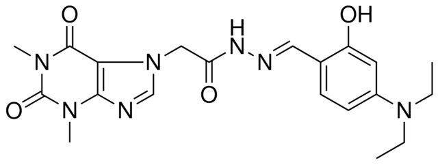 N'-{(E)-[4-(DIETHYLAMINO)-2-HYDROXYPHENYL]METHYLIDENE}-2-(1,3-DIMETHYL-2,6-DIOXO-1,2,3,6-TETRAHYDRO-7H-PURIN-7-YL)ACETOHYDRAZIDE