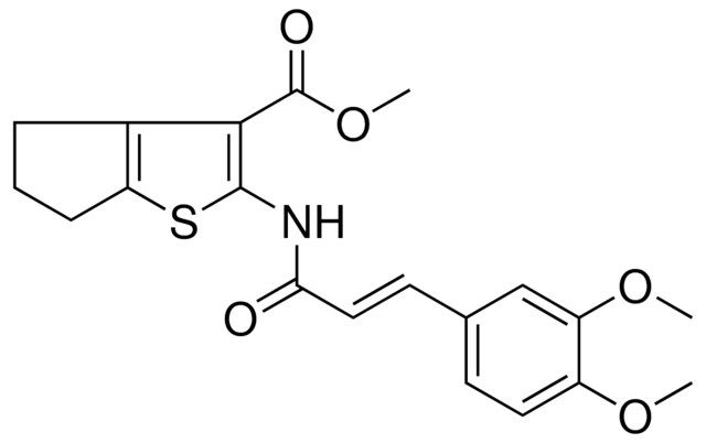 METHYL 2-{[(2E)-3-(3,4-DIMETHOXYPHENYL)-2-PROPENOYL]AMINO}-5,6-DIHYDRO-4H-CYCLOPENTA[B]THIOPHENE-3-CARBOXYLATE