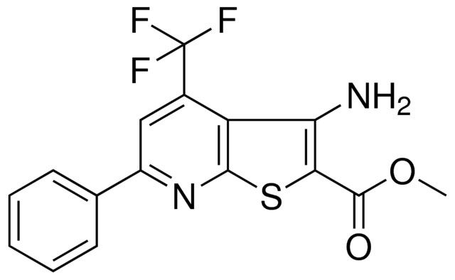 METHYL 3-AMINO-6-PHENYL-4-(TRIFLUOROMETHYL)THIENO(2,3-B)PYRIDINE-2-CARBOXYLATE