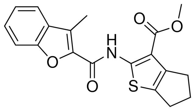 METHYL 2-{[(3-METHYL-1-BENZOFURAN-2-YL)CARBONYL]AMINO}-5,6-DIHYDRO-4H-CYCLOPENTA[B]THIOPHENE-3-CARBOXYLATE