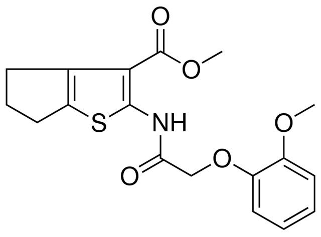 METHYL 2-{[(2-METHOXYPHENOXY)ACETYL]AMINO}-5,6-DIHYDRO-4H-CYCLOPENTA[B]THIOPHENE-3-CARBOXYLATE