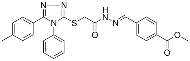 METHYL 4-{(E)-[({[5-(4-METHYLPHENYL)-4-PHENYL-4H-1,2,4-TRIAZOL-3-YL]SULFANYL}ACETYL)HYDRAZONO]METHYL}BENZOATE