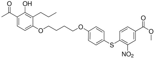 METHYL 4-([4-[4-(4-ACETYL-3-HYDROXY-2-PROPYLPHENOXY)BUTOXY]PHENYL]SULFANYL)-3-NITROBENZOATE