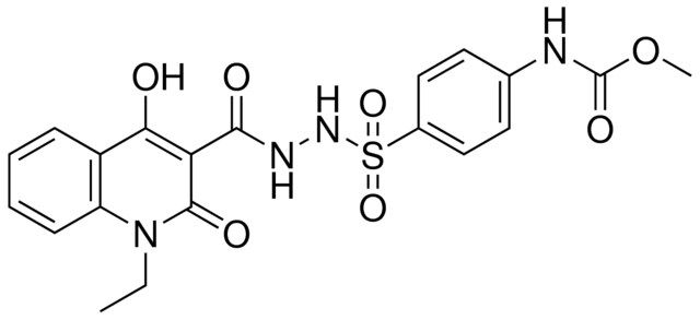 METHYL 4-({2-[(1-ETHYL-4-HYDROXY-2-OXO-1,2-DIHYDRO-3-QUINOLINYL)CARBONYL]HYDRAZINO}SULFONYL)PHENYLCARBAMATE